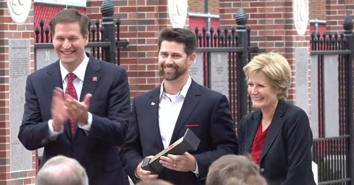 Eric Crouch 2021.10.01 Nebraska Athletic Hall of Fame ceremony